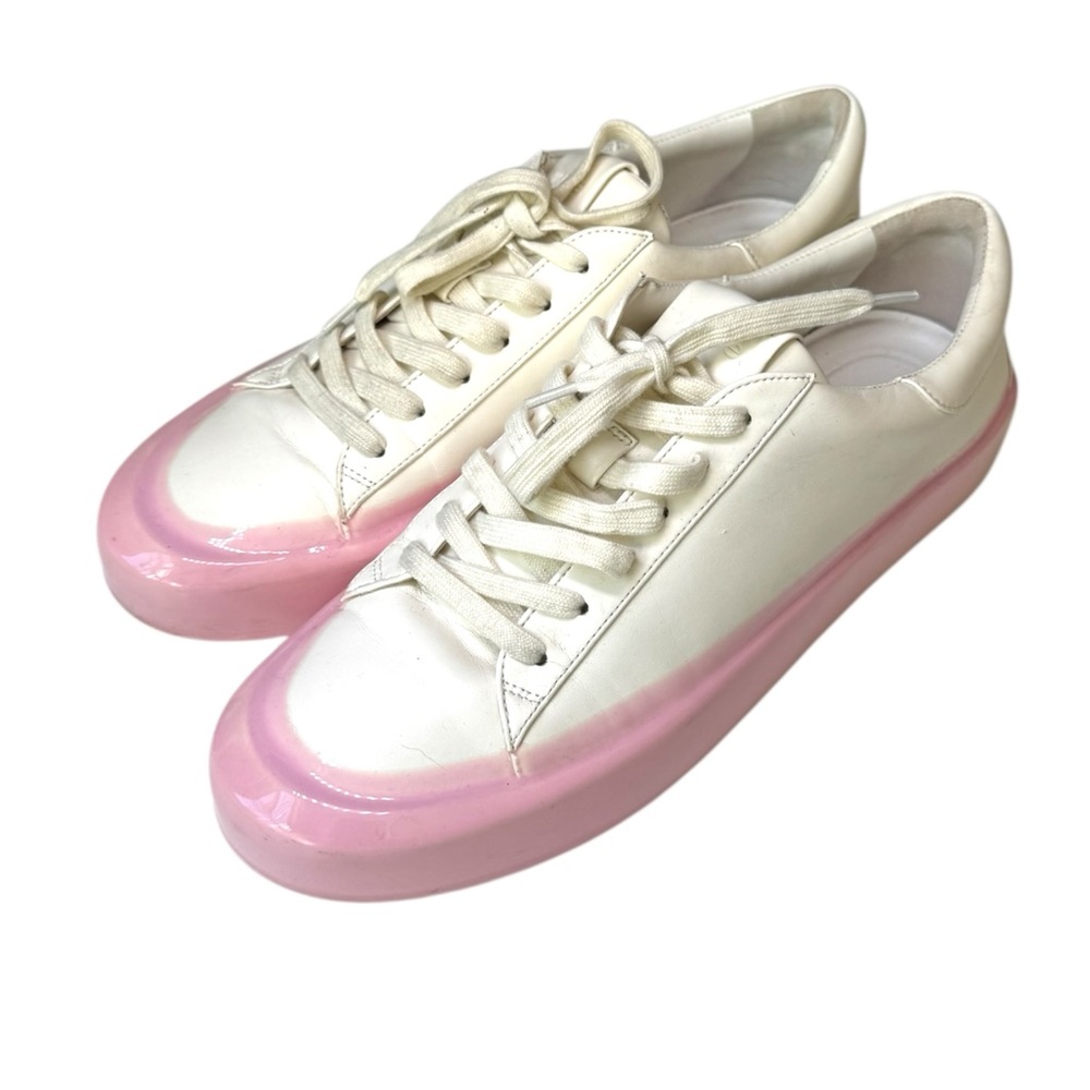 Vince shoes white pink lace up us 9.5 eur 40.5